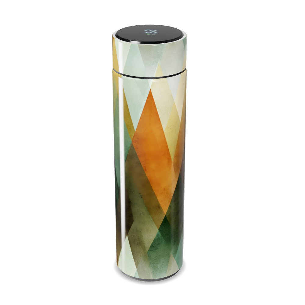 Garrafa Térmica Touch - Estampa Geométrica Colorida