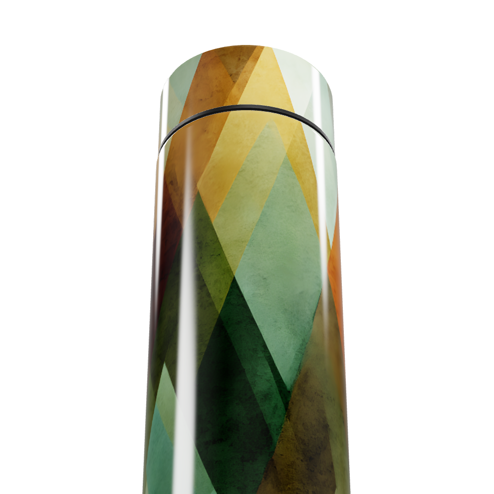 Garrafa Térmica Touch - Estampa Geométrica Colorida