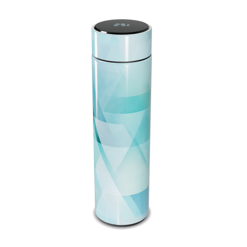 Garrafa Térmica Touch Azul Geométrica 500ml