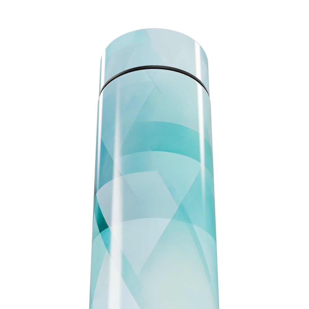 Garrafa Térmica Touch Azul Geométrica 500ml