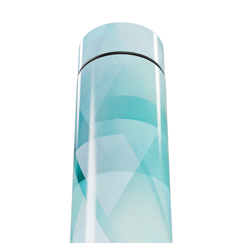 Garrafa Térmica Touch Azul Geométrica 500ml