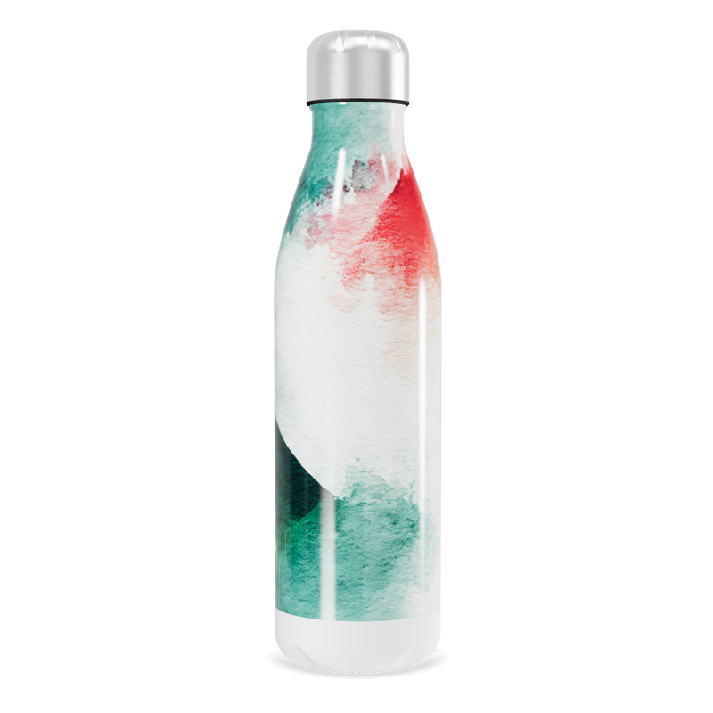 Garrafa Inox - Estampa Colorida Abstrata