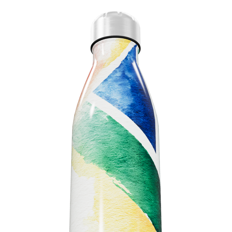 Garrafa Inox - Estampa Colorida Abstrata