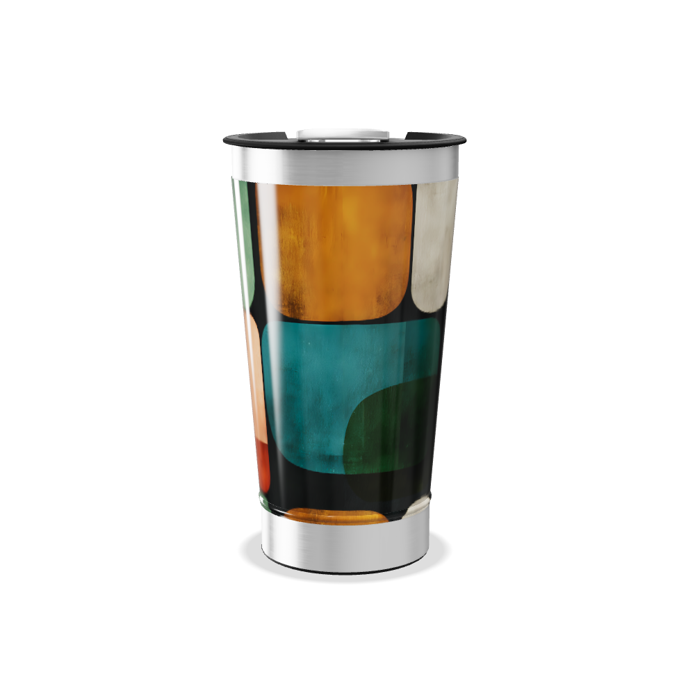 Copo Térmico - Estampa Geométrica Colorida