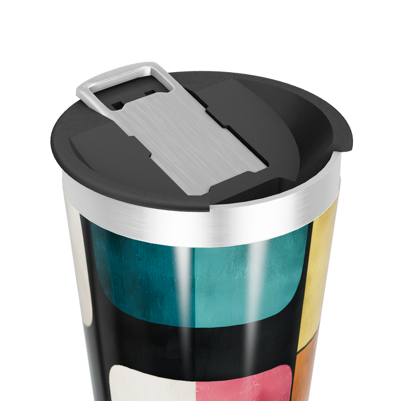 Copo Térmico - Estampa Geométrica Colorida