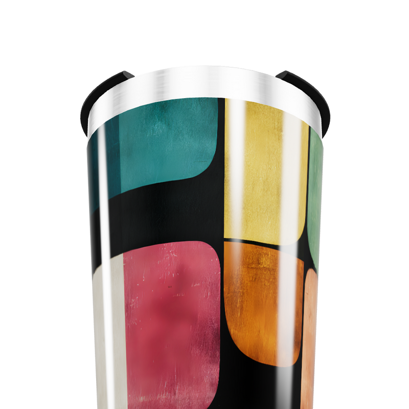 Copo Térmico - Estampa Geométrica Colorida