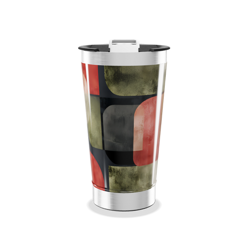 Copo Térmico - Estampa Geométrica Colorida