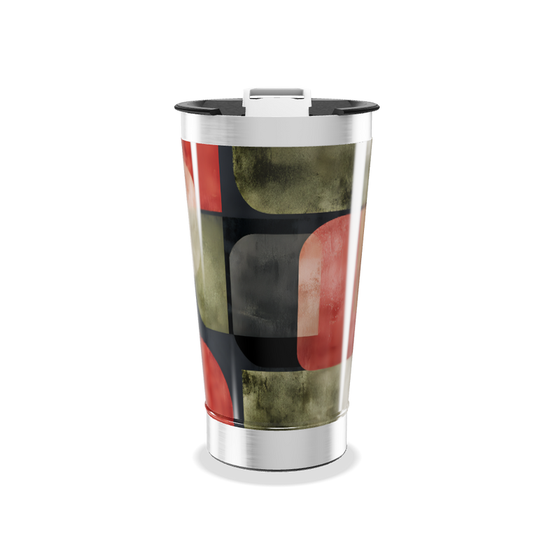 Copo Térmico - Estampa Geométrica Colorida