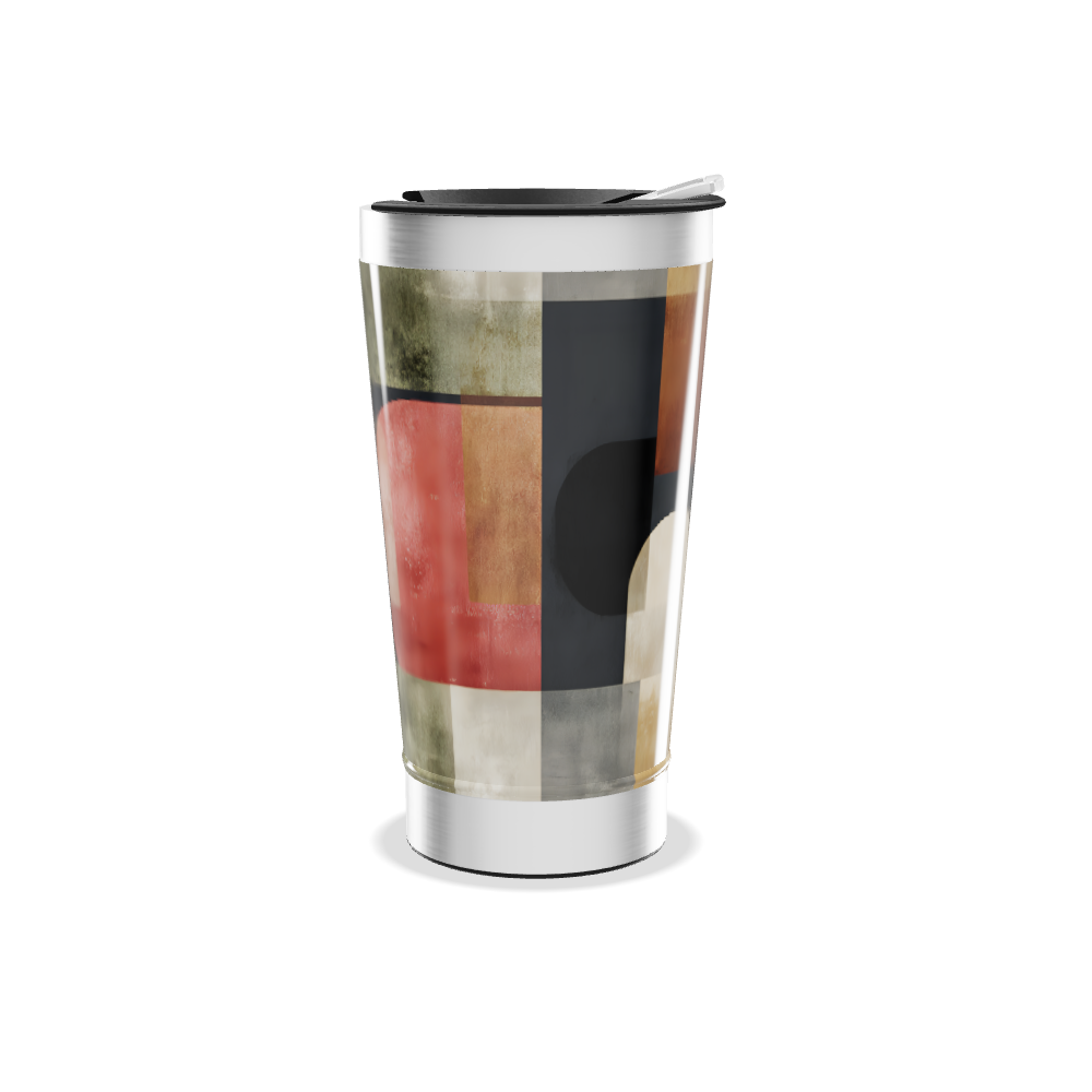 Copo Térmico - Estampa Geométrica Colorida
