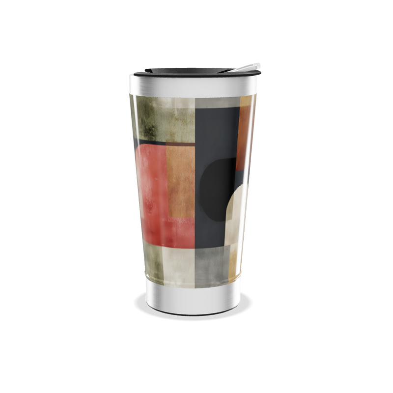 Copo Térmico - Estampa Geométrica Colorida