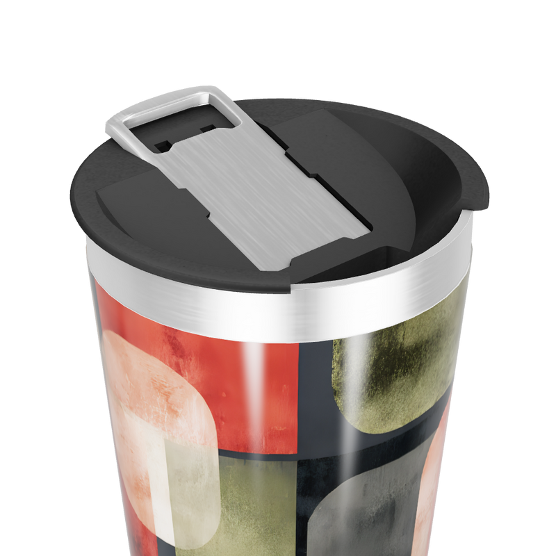 Copo Térmico - Estampa Geométrica Colorida