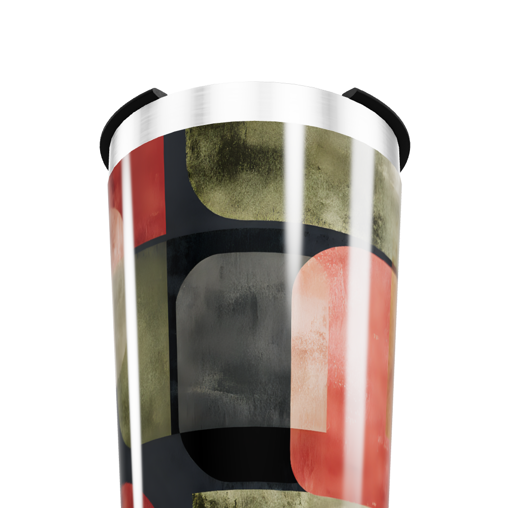 Copo Térmico - Estampa Geométrica Colorida