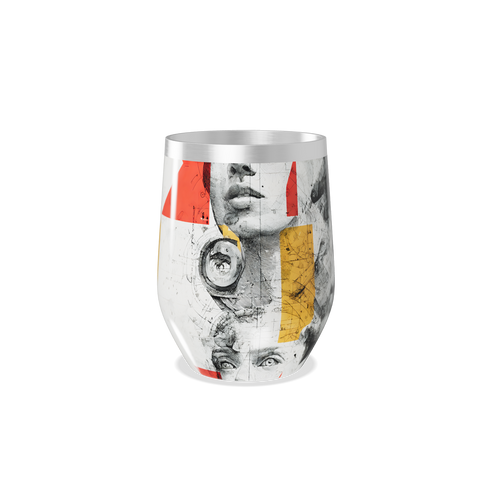 Copo Térmico Slim - Estampa Artística Faces