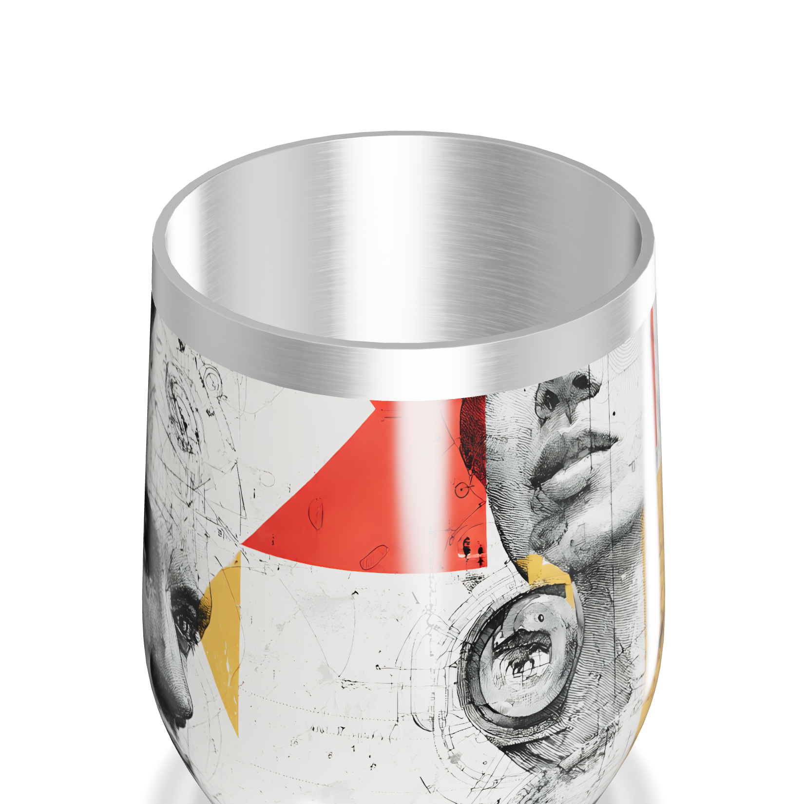 Copo Térmico Slim - Estampa Artística Faces