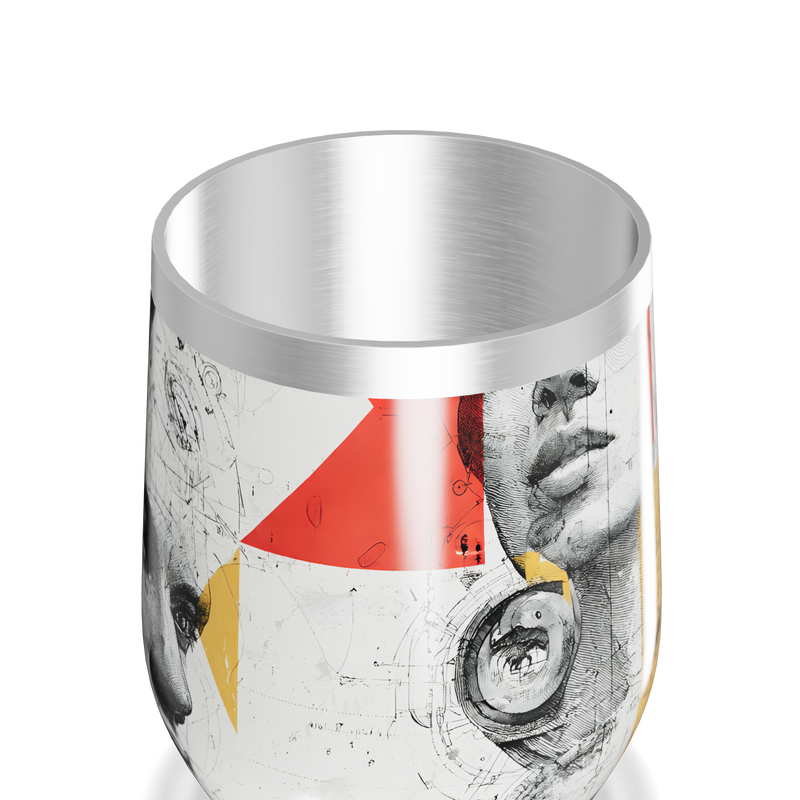 Copo Térmico Slim - Estampa Artística Faces