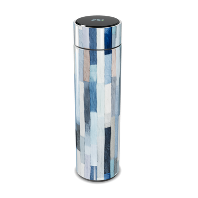 Garrafa Térmica Touch - Estampa Azul Moderno