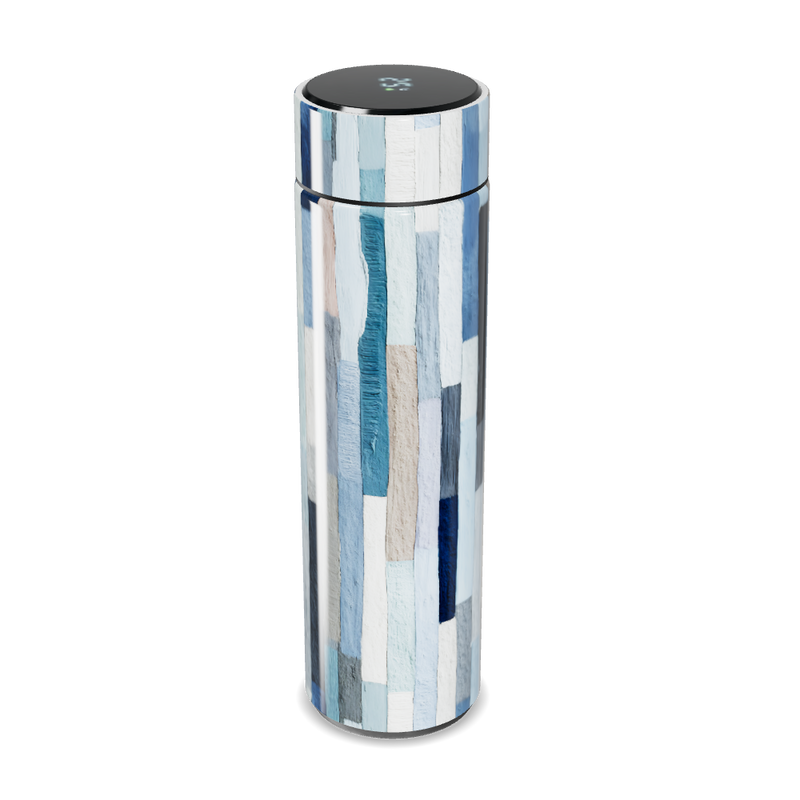 Garrafa Térmica Touch - Estampa Azul Moderno