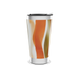 Copo Térmico - Abstrato Laranja e Bege