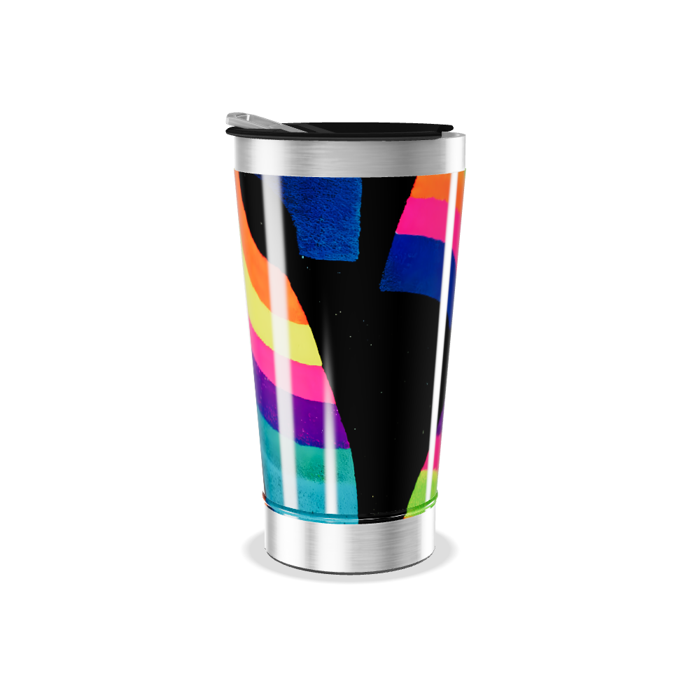 Copo Térmico - Estampa Arco-íris Colorido