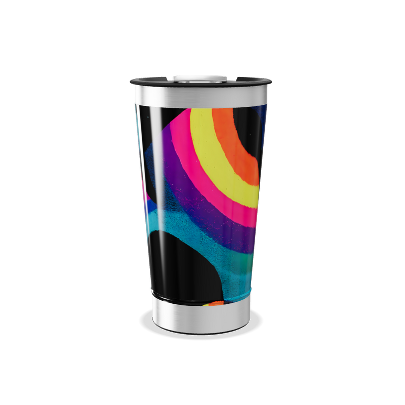 Copo Térmico - Estampa Arco-íris Colorido