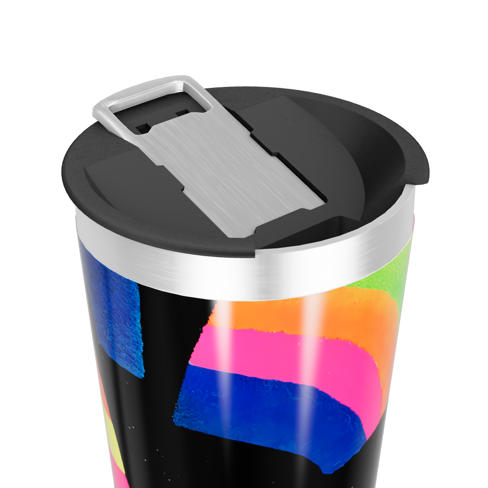 Copo Térmico - Estampa Arco-íris Colorido