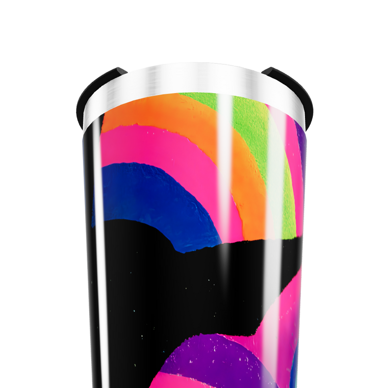 Copo Térmico - Estampa Arco-íris Colorido
