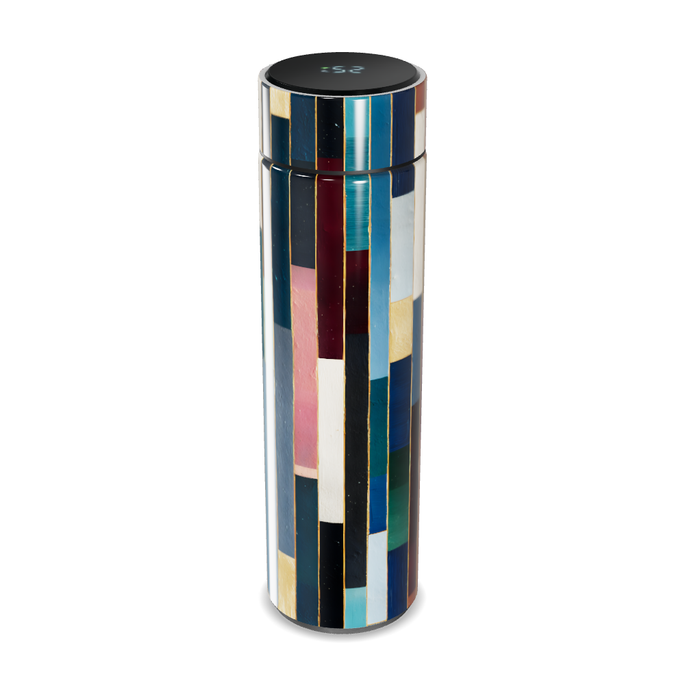 Garrafa Térmica Touch Listrada Multicolor Inox