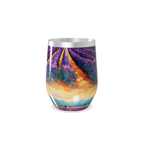 Copo Térmico Slim - Estampa Lavanda Colorida