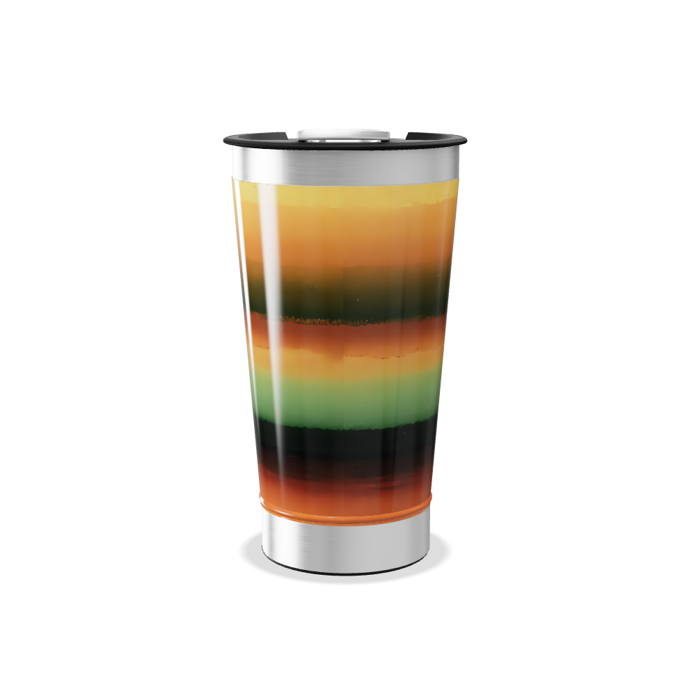 Copo Térmico - Listras coloridas aço inox