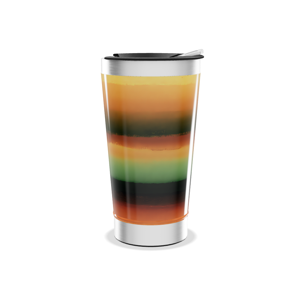 Copo Térmico - Listras coloridas aço inox