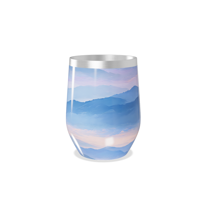 Copo Térmico Slim - Montanhas Azul Inox