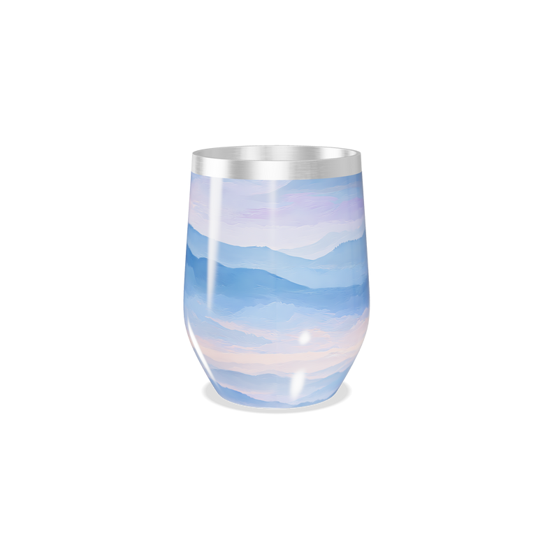 Copo Térmico Slim - Montanhas Azul Inox