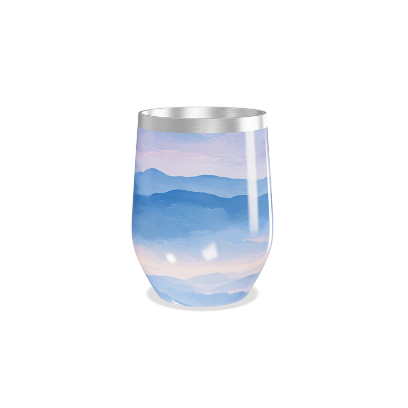 Copo Térmico Slim - Montanhas Azul Inox