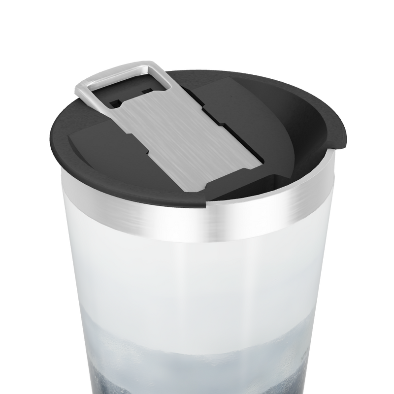 Copo Térmico - Preto e Prata Inox