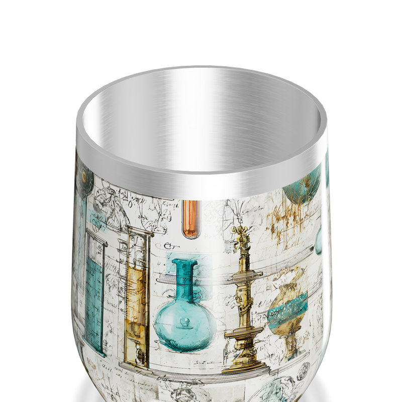 Copo Térmico Slim - Vintage Ilustrações Científicas