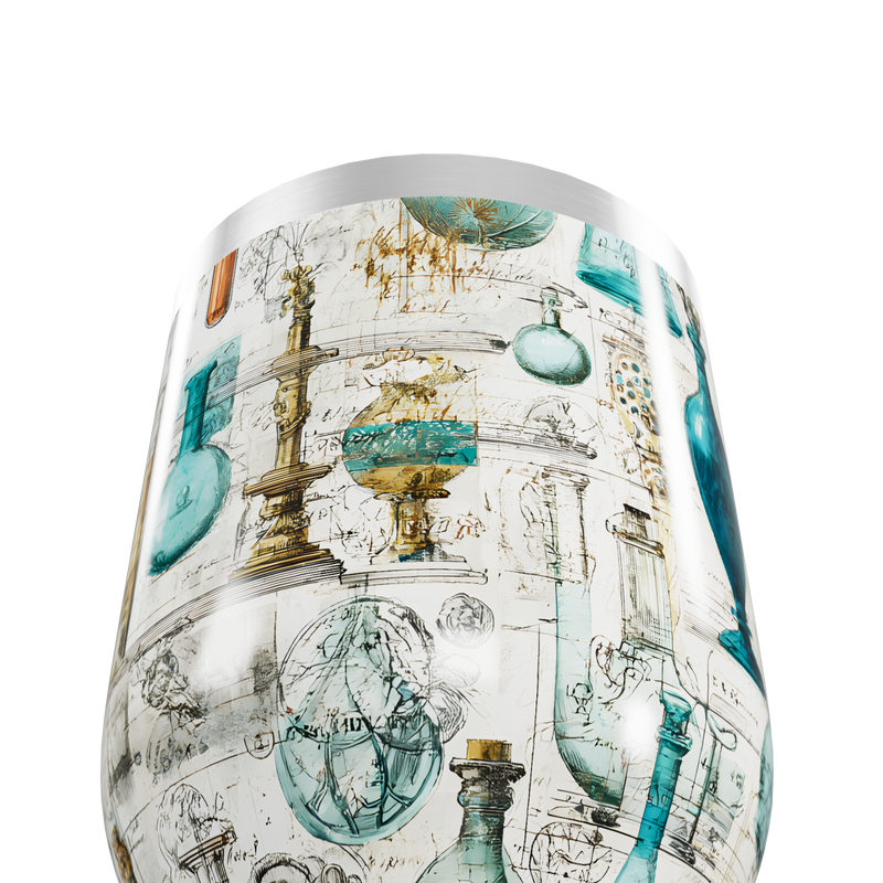 Copo Térmico Slim - Vintage Ilustrações Científicas