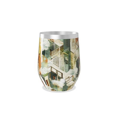 Copo Térmico Slim - Estampa Geométrica Colorida