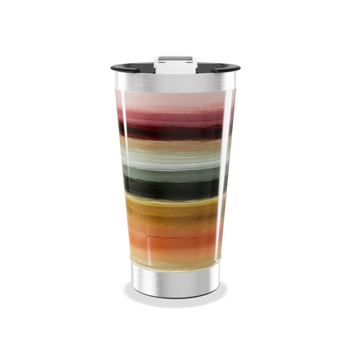Copo Térmico - Listras Multicoloridas Inox