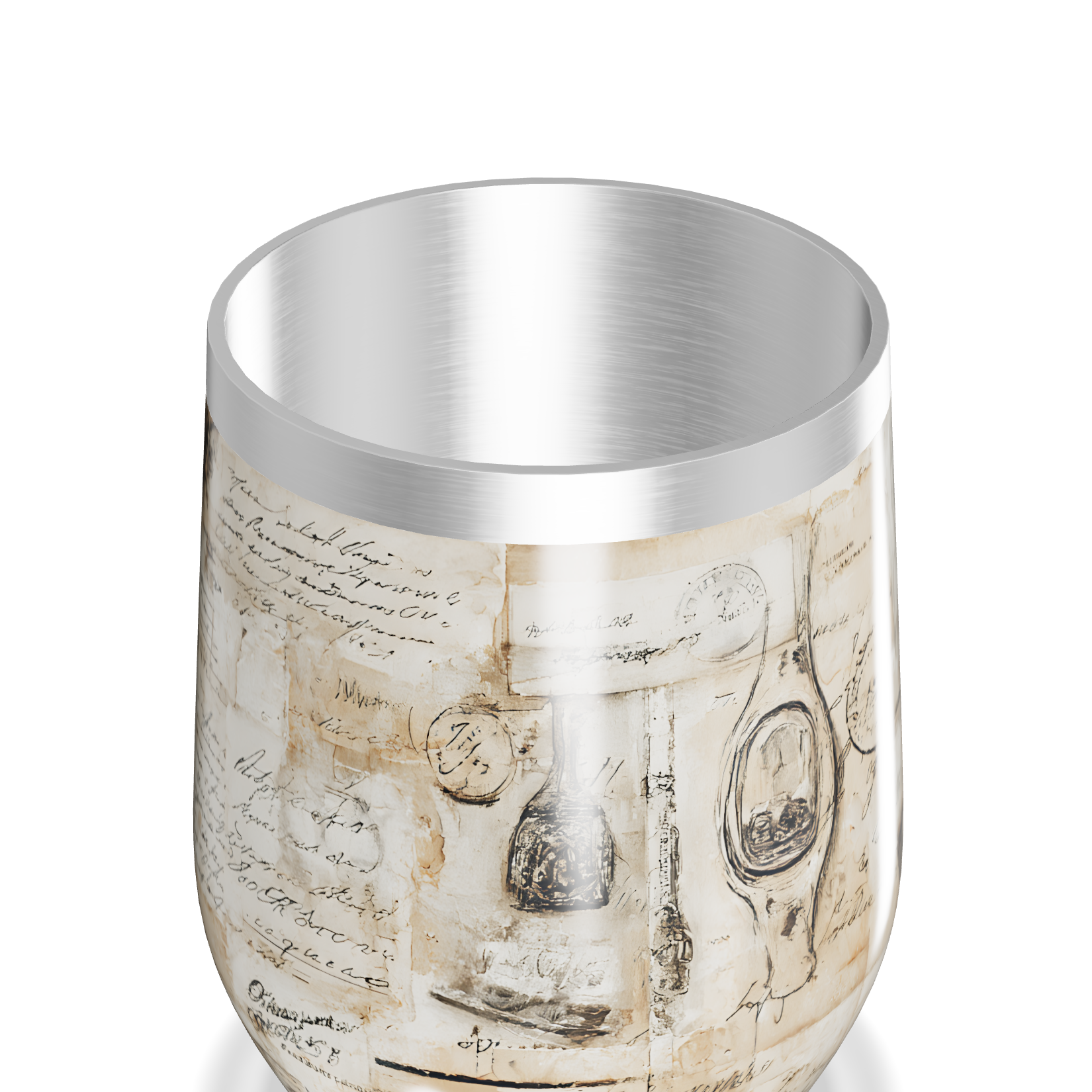 Copo Térmico Slim - Estampa Vintage Papel