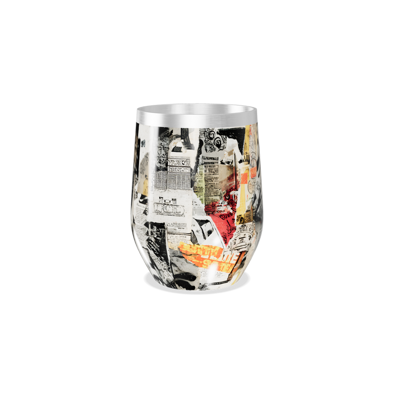 Copo Térmico Slim - Estampa Abstrata Colorida