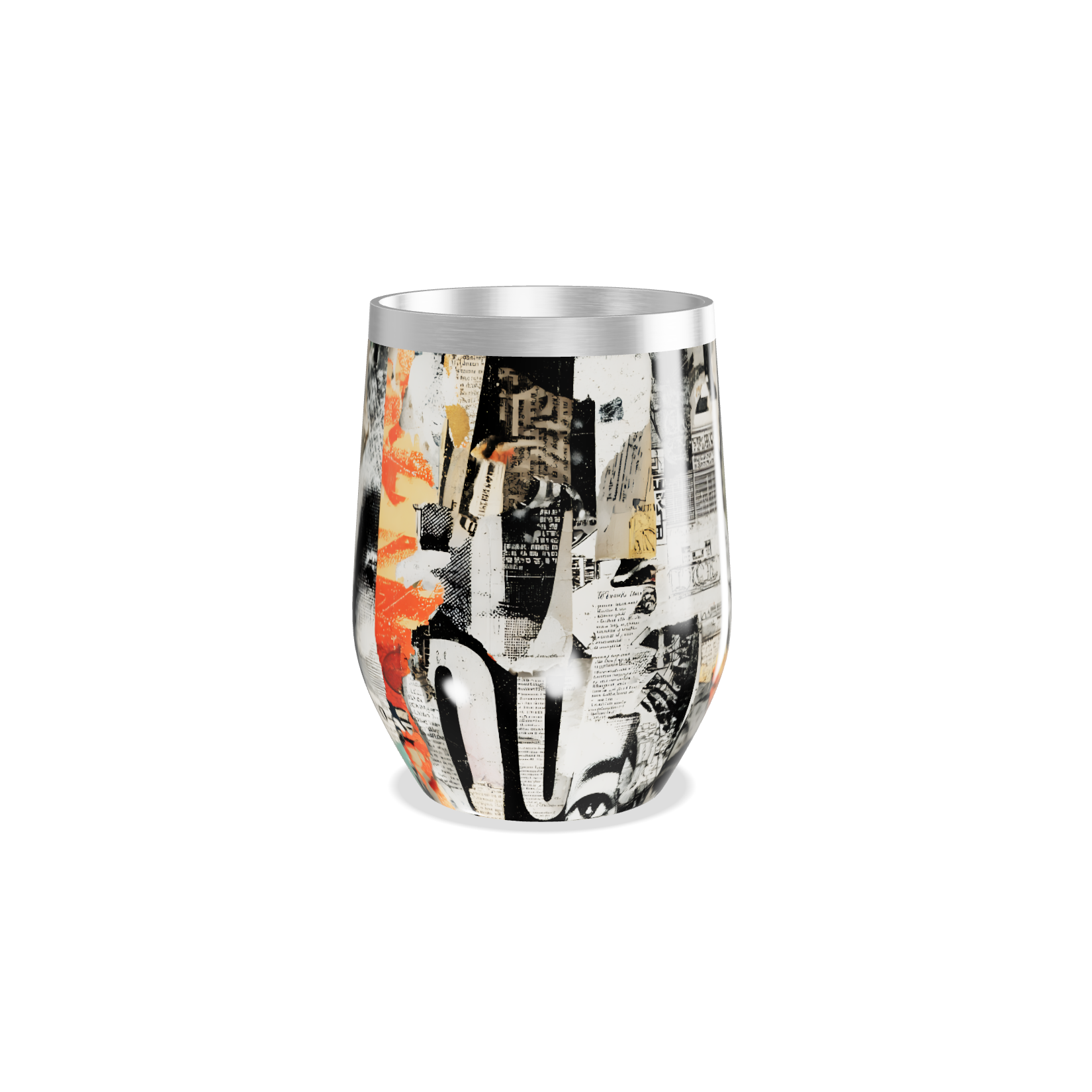 Copo Térmico Slim - Estampa Abstrata Colorida