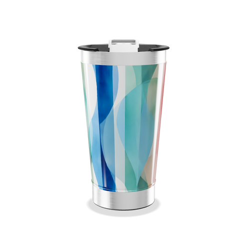 Copo Térmico - Estampa Geométrica Colorida