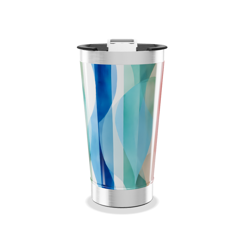 Copo Térmico - Estampa Geométrica Colorida