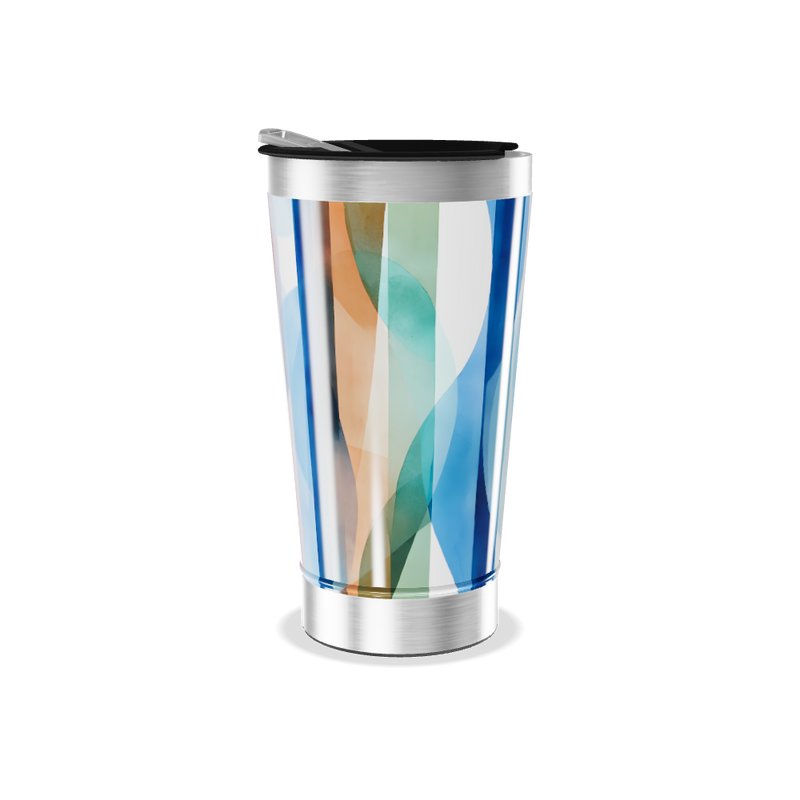 Copo Térmico - Estampa Geométrica Colorida