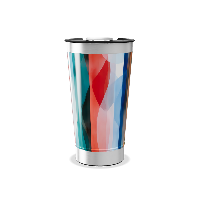 Copo Térmico - Estampa Geométrica Colorida
