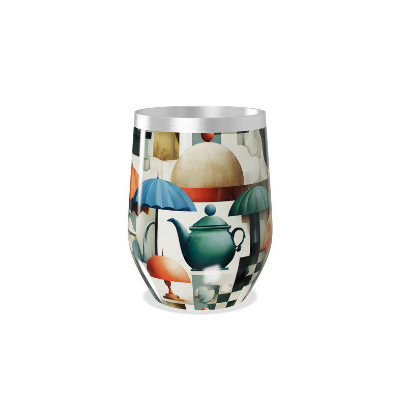 Copo Térmico Slim - Estampa Colorida Retro