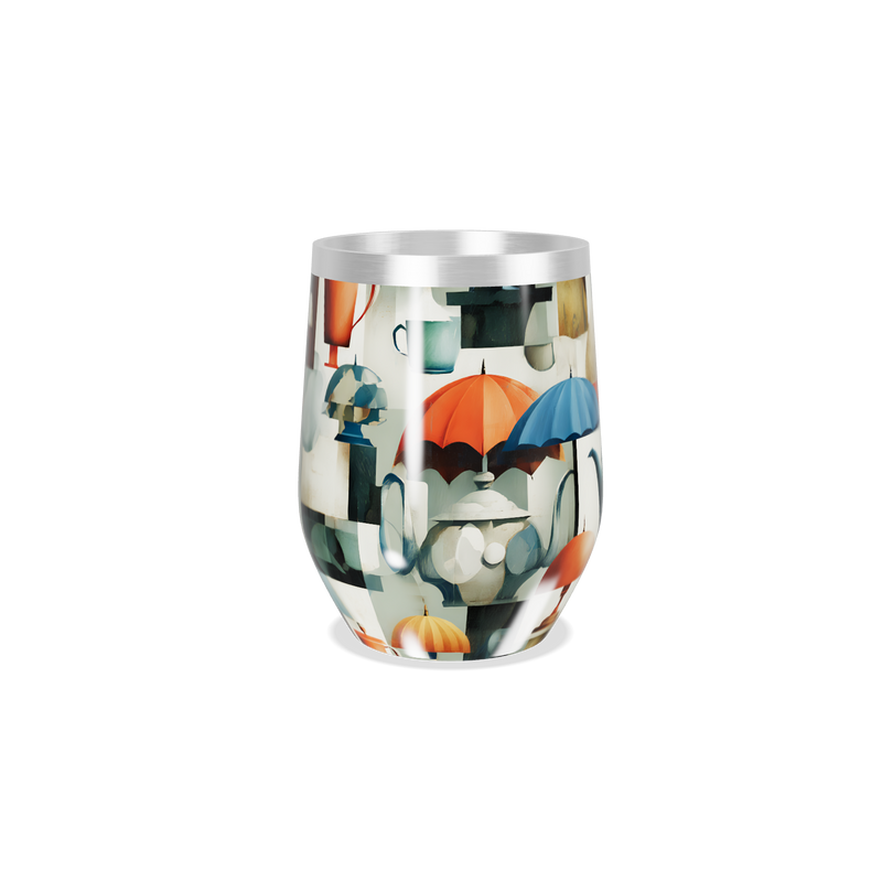 Copo Térmico Slim - Estampa Colorida Retro