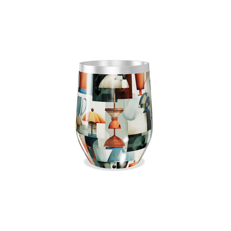 Copo Térmico Slim - Estampa Colorida Retro