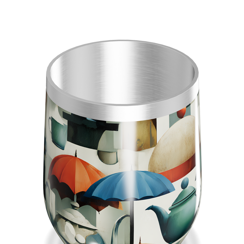 Copo Térmico Slim - Estampa Colorida Retro