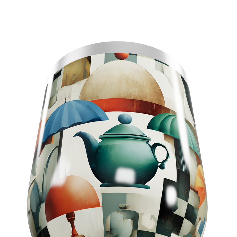 Copo Térmico Slim - Estampa Colorida Retro